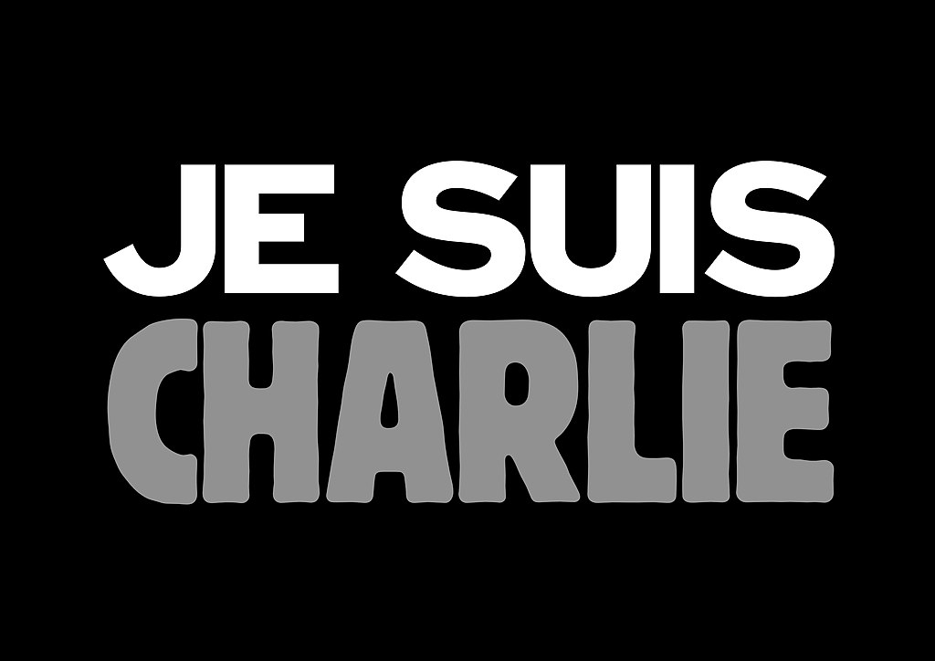 "Je suis Charlie" sign held in solidarity after Charlie Hebdo shooting