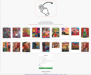 Скриншот платформы для голосования exceptional.art